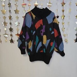 Sincere Brand vintage knit rainbow sweater Sz,L